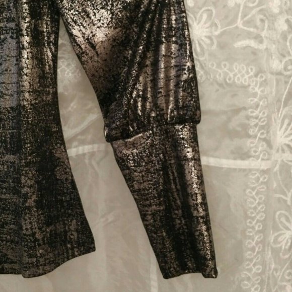 NEW SEXY Silver Shimmer Off-the-Shoulder Top, Medium - Picture 6 of 8